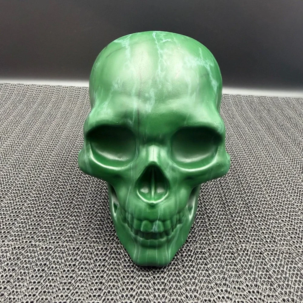 Hyde & EEK Boutique Green Marble Plastic Skull Halloween Decor Target 240435994
